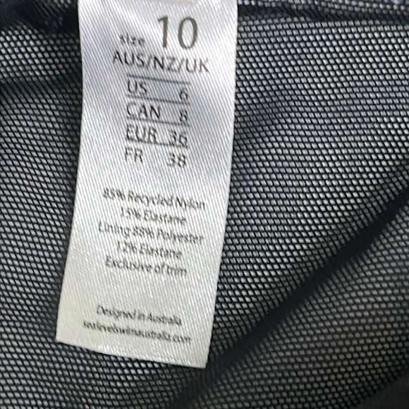 Sea Level Australia Tango DD/E cup bralette Singlet black tankini swim top - Picture 12 of 16